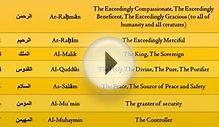 99 Names of ALLAH with Proper Translation